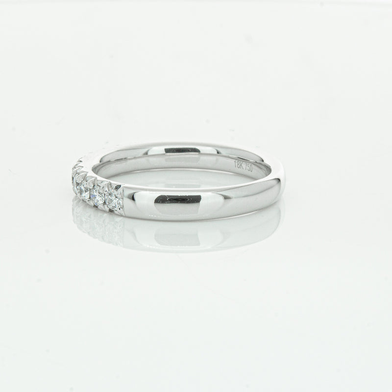 18ct White Gold .50ct Diamond Meridien Band-Ring-Walker & Hall