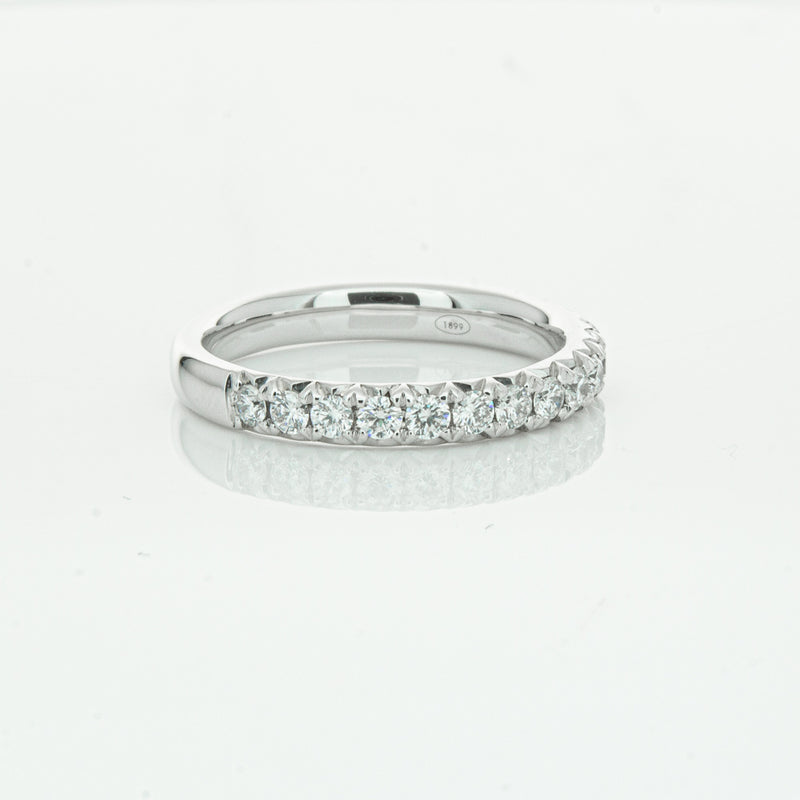 18ct White Gold .50ct Diamond Meridien Band-Ring-Walker & Hall