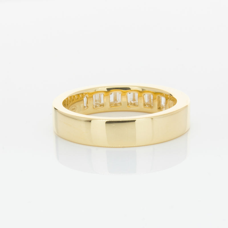 18ct Yellow Gold .80ct Baguette Diamond Eternity Ring-Ring-Walker & Hall