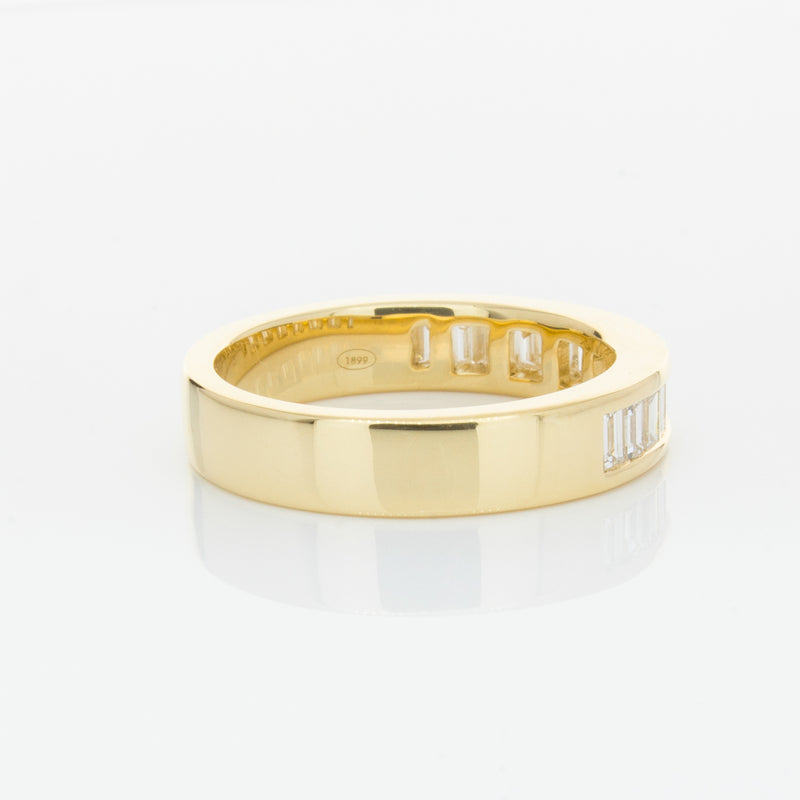 18ct Yellow Gold .80ct Baguette Diamond Eternity Ring-Ring-Walker & Hall