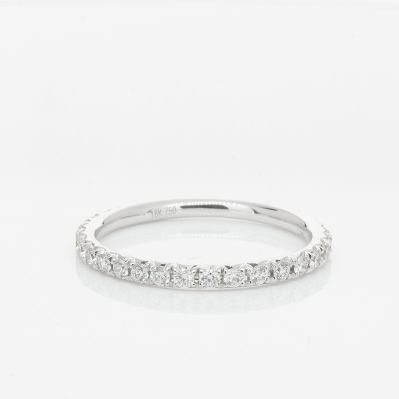 18ct White Gold .34ct Diamond Comet Band-Ring-Walker & Hall