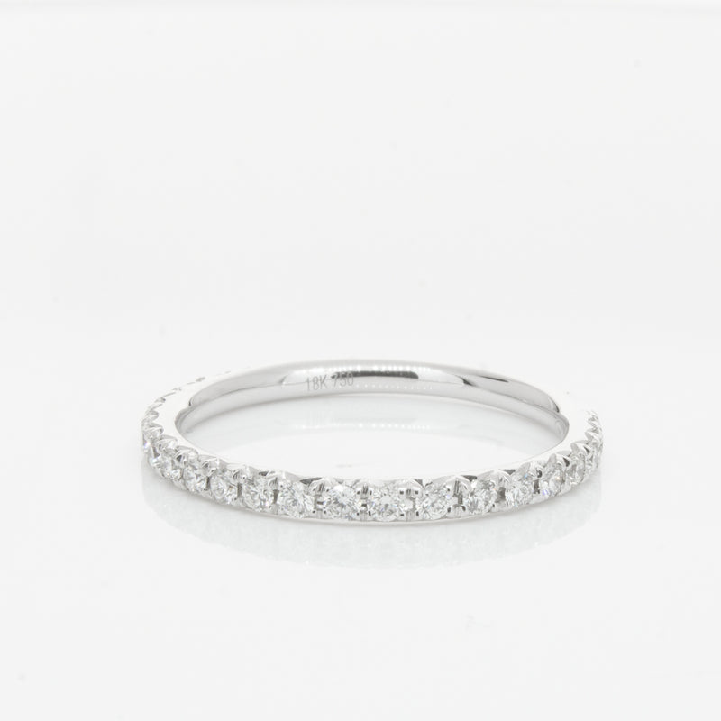 18ct White Gold .34ct Diamond Comet Band-Ring-Walker & Hall