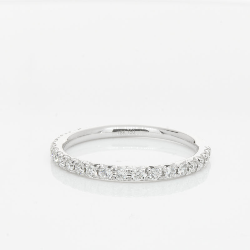 18ct White Gold .34ct Diamond Comet Band-Ring-Walker & Hall