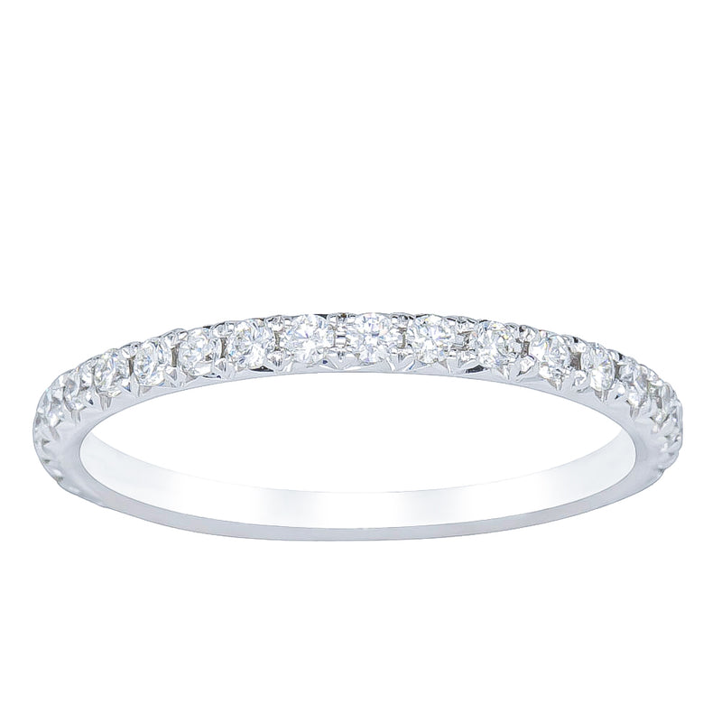 18ct White Gold .34ct Diamond Comet Band-Ring-Walker & Hall