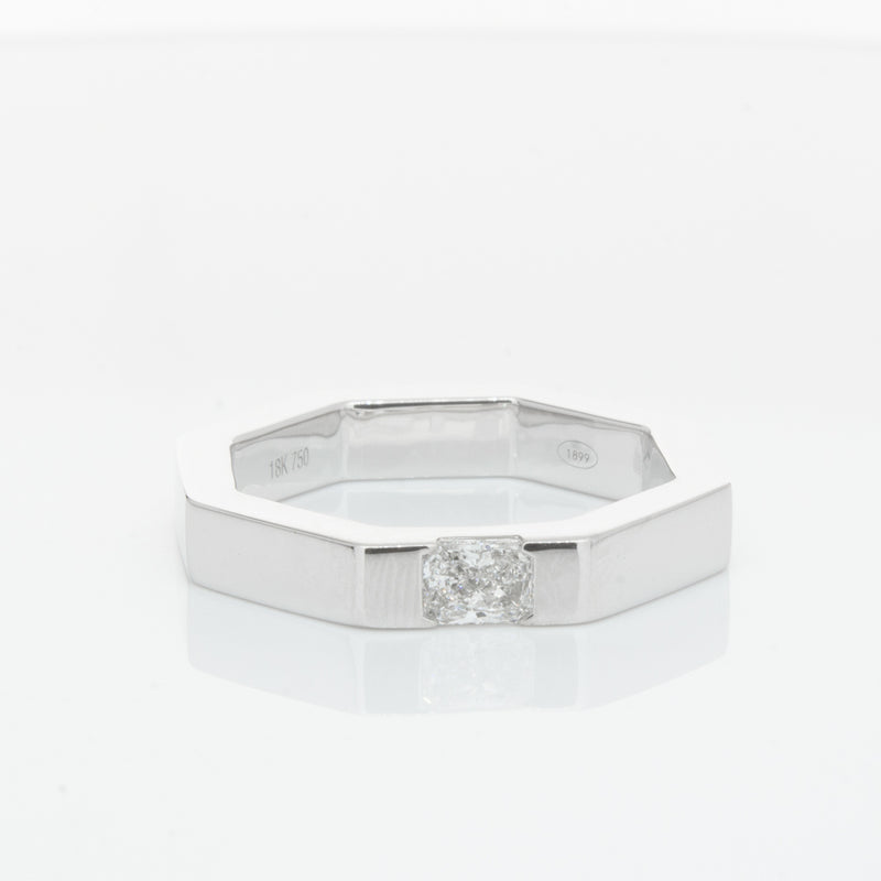 18ct White Gold Diamond Band-Ring-Walker & Hall
