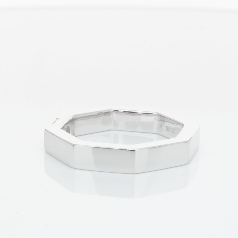 18ct White Gold Diamond Band-Ring-Walker & Hall