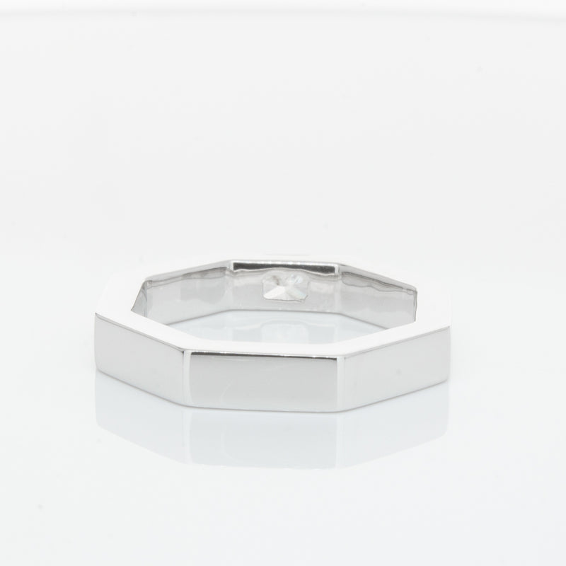 18ct White Gold Diamond Band-Ring-Walker & Hall