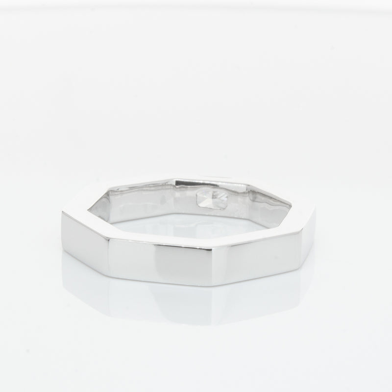 18ct White Gold Diamond Band-Ring-Walker & Hall