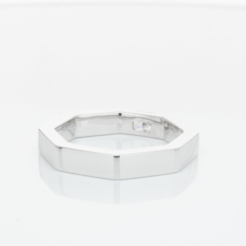 18ct White Gold Diamond Band-Ring-Walker & Hall