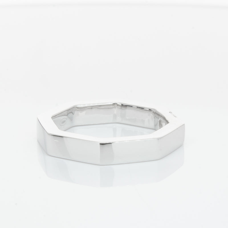 18ct White Gold Diamond Band-Ring-Walker & Hall