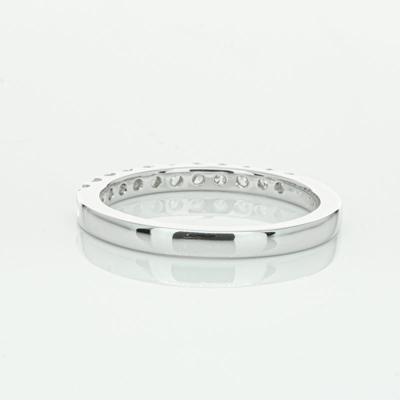 14ct White Gold Diamond Luna Band-Ring-Walker & Hall