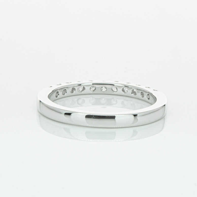 14ct White Gold Diamond Luna Band-Ring-Walker & Hall