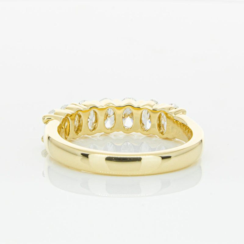 18ct Yellow Gold 1.31ct Oval Cut Diamond Panorama Ring-Ring-Walker & Hall