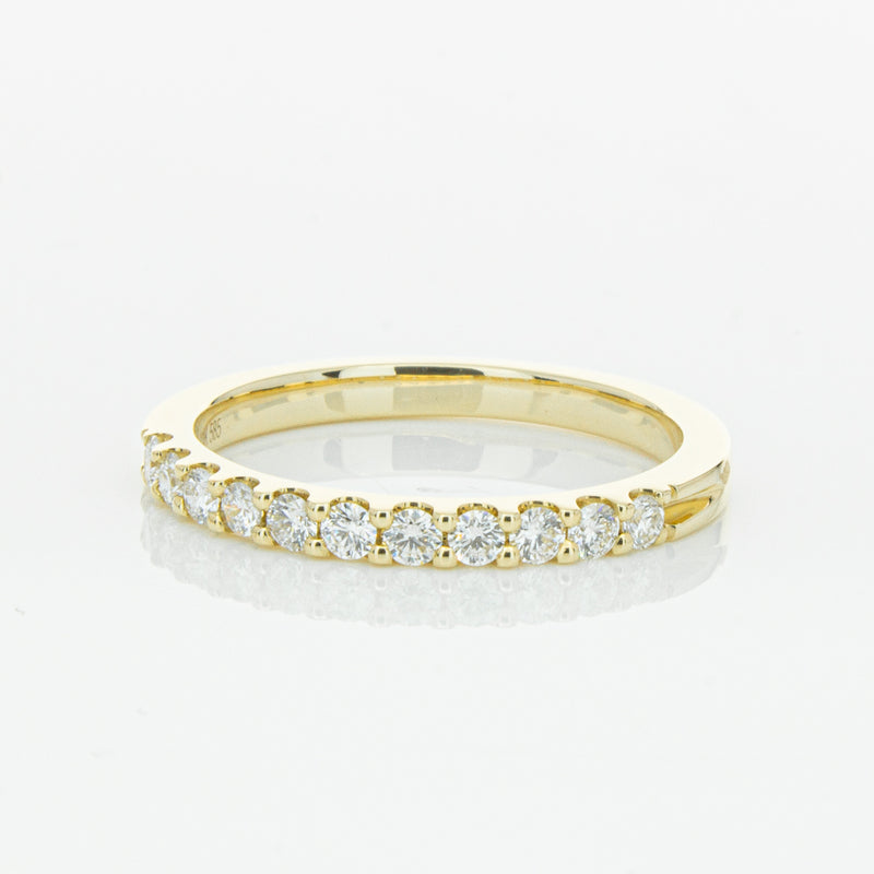 14ct Yellow Gold Diamond Luna Band-Ring-Walker & Hall