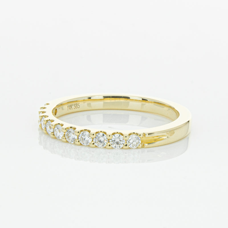 14ct Yellow Gold Diamond Luna Band-Ring-Walker & Hall