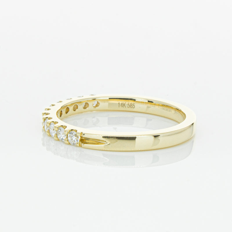 14ct Yellow Gold Diamond Luna Band-Ring-Walker & Hall