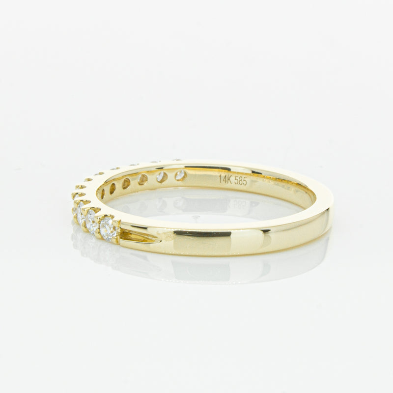 14ct Yellow Gold Diamond Luna Band-Ring-Walker & Hall