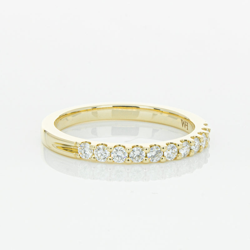 14ct Yellow Gold Diamond Luna Band-Ring-Walker & Hall