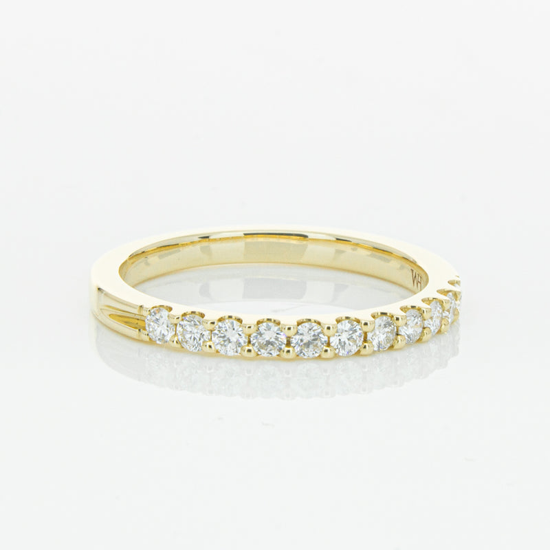 14ct Yellow Gold Diamond Luna Band-Ring-Walker & Hall