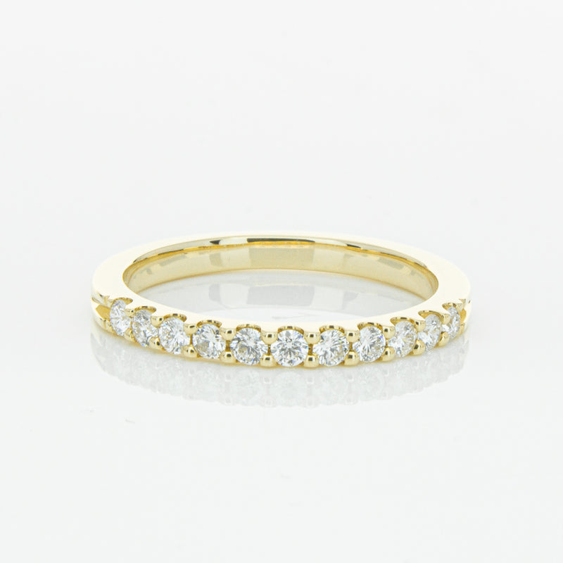 14ct Yellow Gold Diamond Luna Band-Ring-Walker & Hall