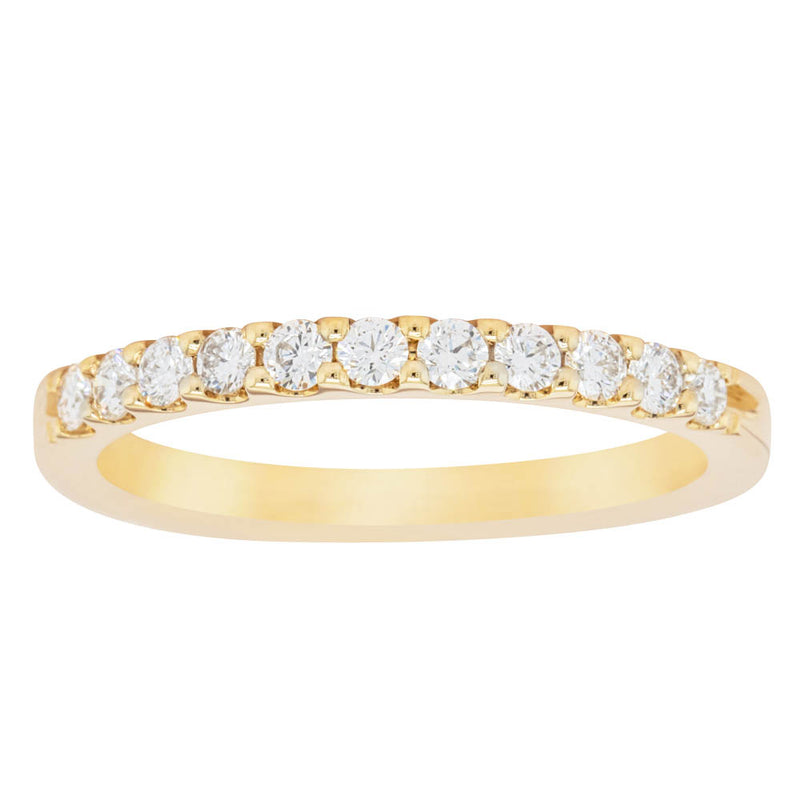 14ct Yellow Gold Diamond Luna Band-Ring-Walker & Hall