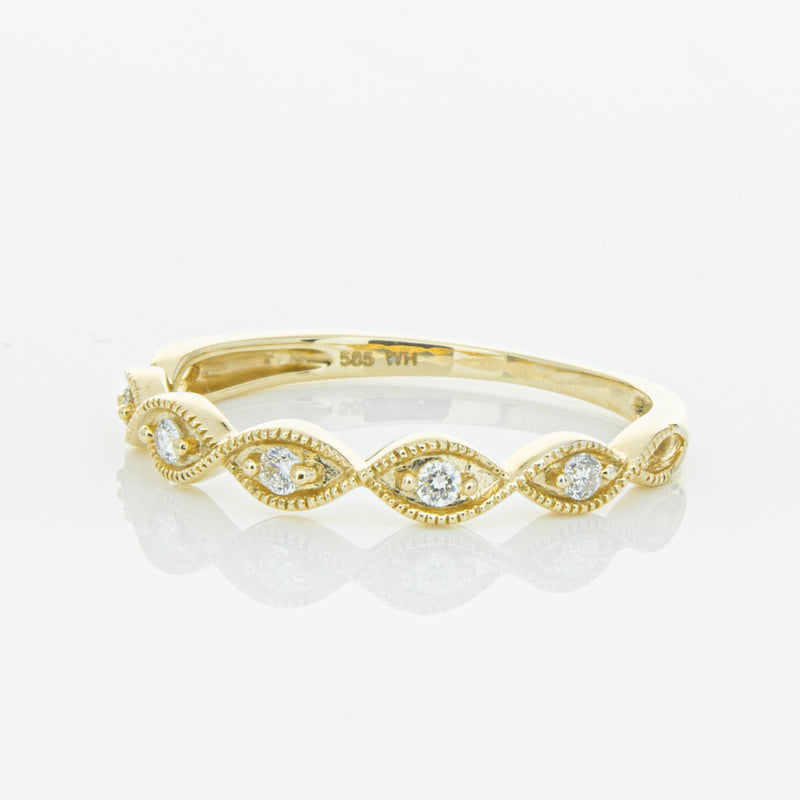 14ct Yellow Gold Diamond Rapunzel Band-Ring-Walker & Hall