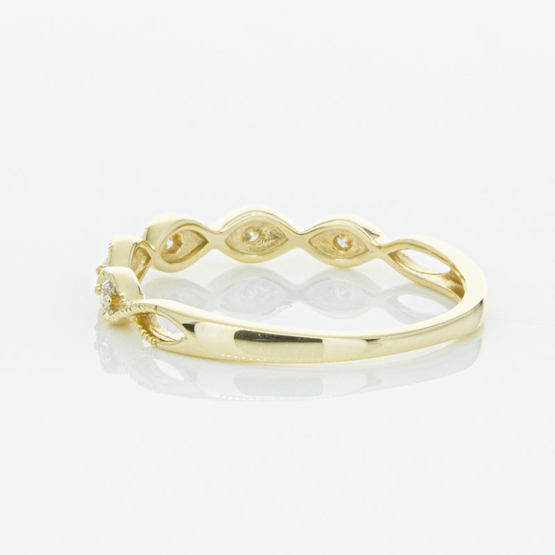 14ct Yellow Gold Diamond Rapunzel Band-Ring-Walker & Hall