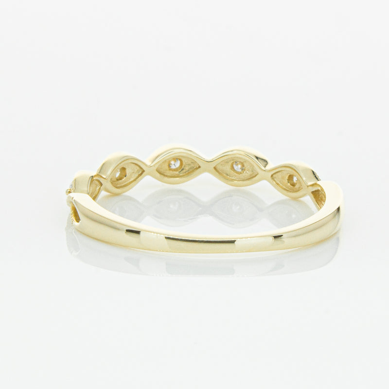 14ct Yellow Gold Diamond Rapunzel Band-Ring-Walker & Hall