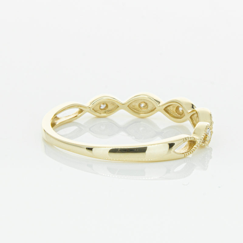 14ct Yellow Gold Diamond Rapunzel Band-Ring-Walker & Hall