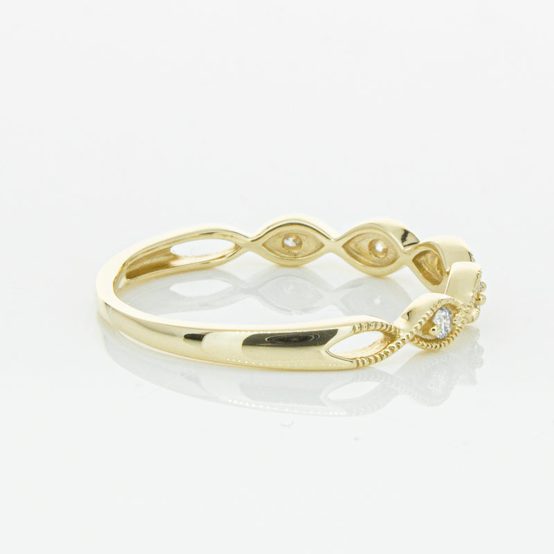 14ct Yellow Gold Diamond Rapunzel Band-Ring-Walker & Hall