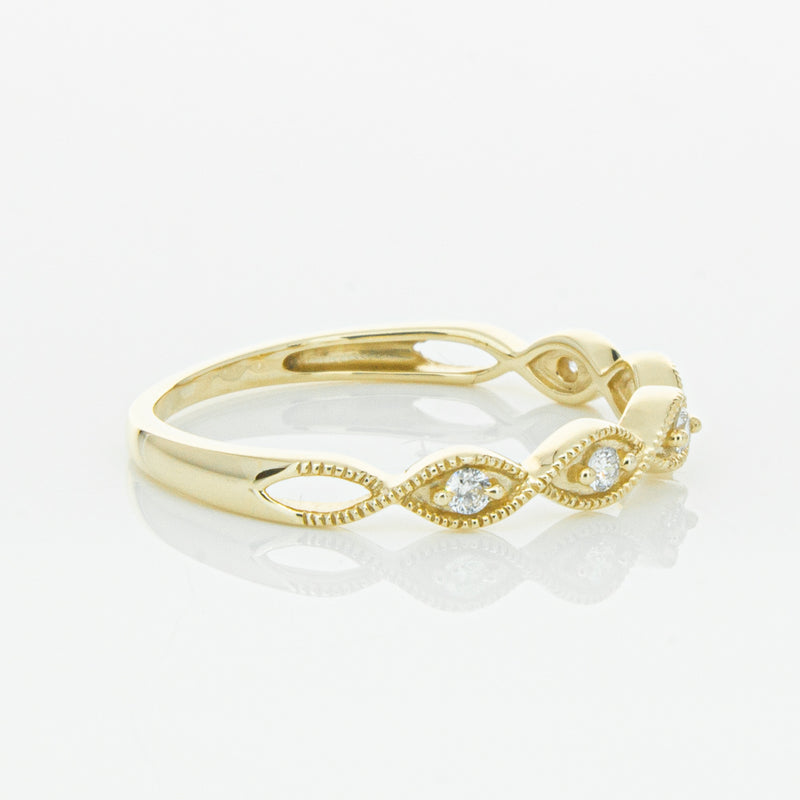 14ct Yellow Gold Diamond Rapunzel Band-Ring-Walker & Hall