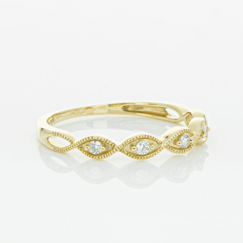 14ct Yellow Gold Diamond Rapunzel Band-Ring-Walker & Hall