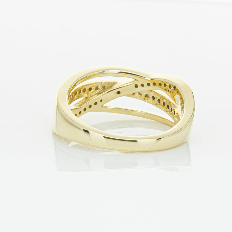 14ct Yellow Gold Diamond Nevaeh Band-Ring-Walker & Hall