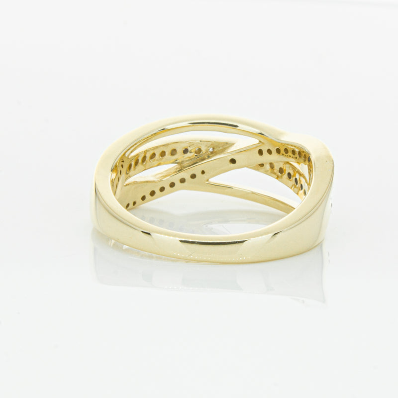 14ct Yellow Gold Diamond Nevaeh Band-Ring-Walker & Hall