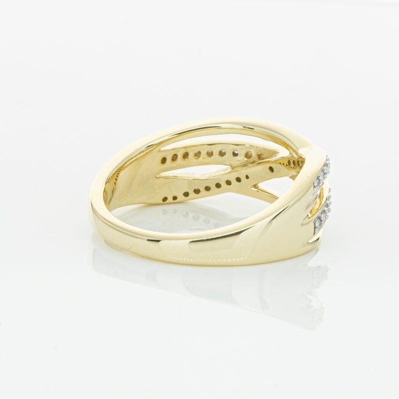 14ct Yellow Gold Diamond Nevaeh Band-Ring-Walker & Hall