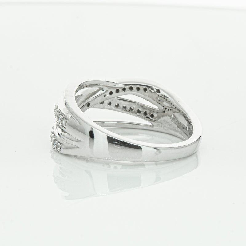 14ct White Gold Diamond Nevaeh Band-Ring-Walker & Hall