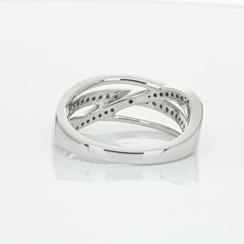 14ct White Gold Diamond Nevaeh Band-Ring-Walker & Hall