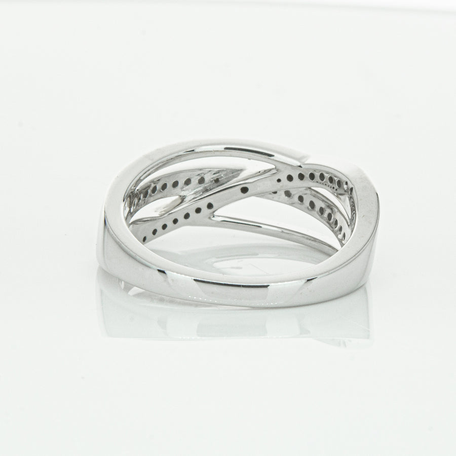 14ct White Gold Diamond Nevaeh Band-Ring-Walker & Hall