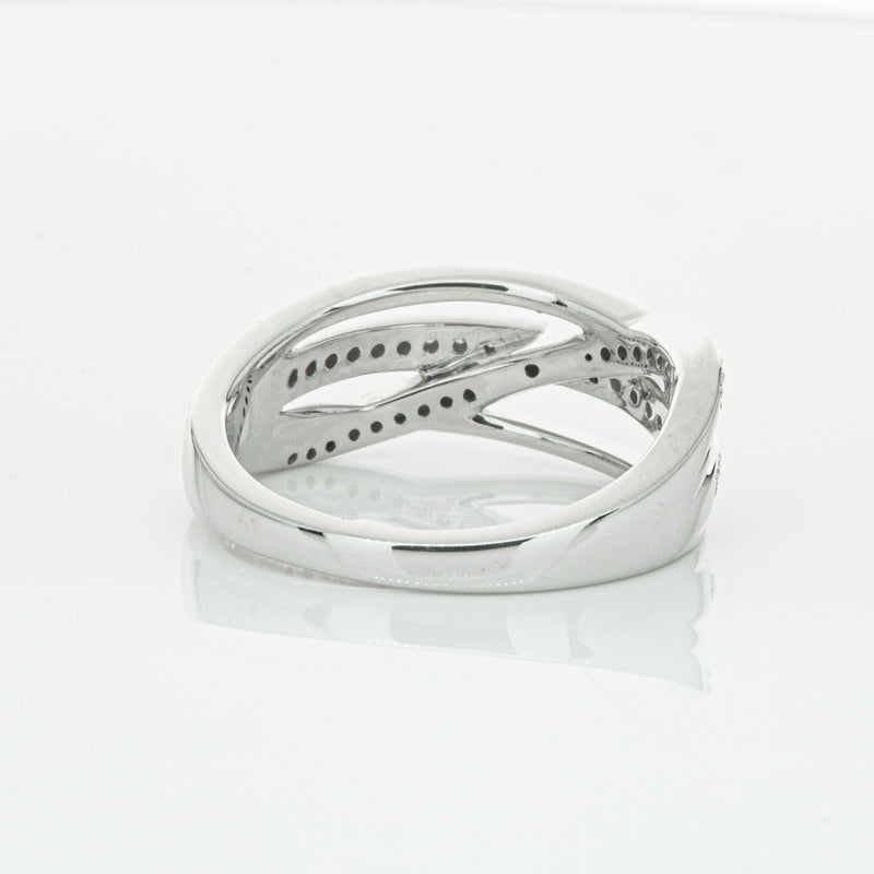 14ct White Gold Diamond Nevaeh Band-Ring-Walker & Hall