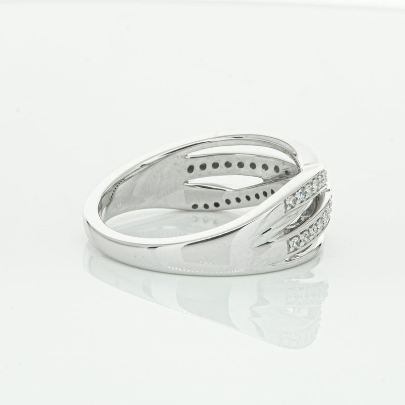 14ct White Gold Diamond Nevaeh Band-Ring-Walker & Hall