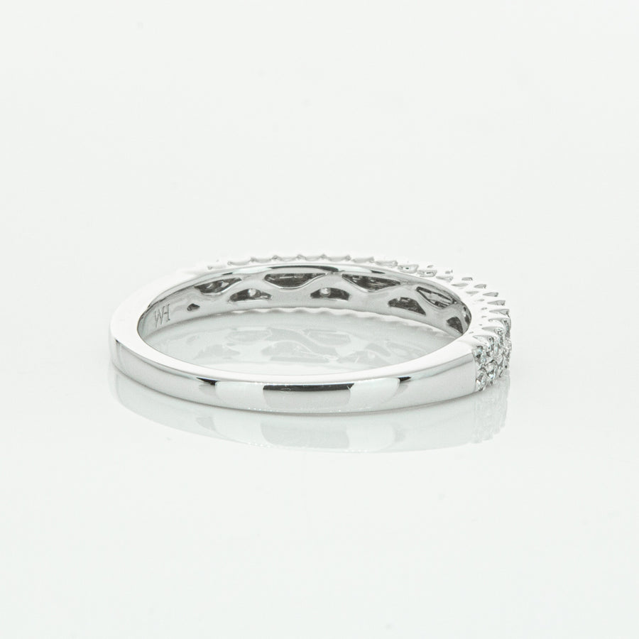 14ct White Gold Diamond Lumiere Band-Ring-Walker & Hall