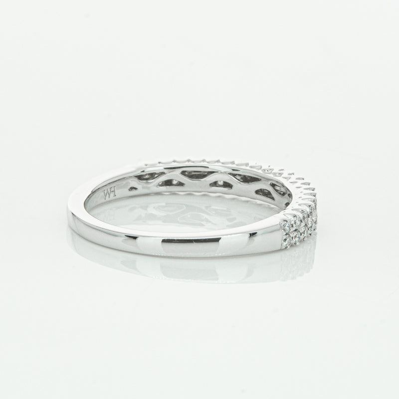 14ct White Gold Diamond Lumiere Band-Ring-Walker & Hall