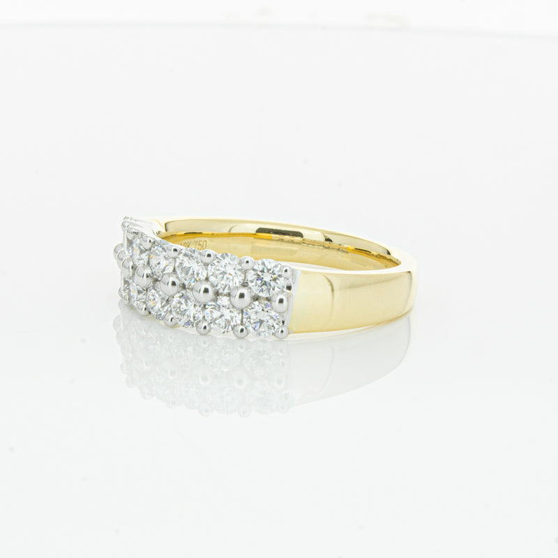 18ct Yellow Gold 1.00ct Diamond Apollo Ring-Ring-Walker & Hall