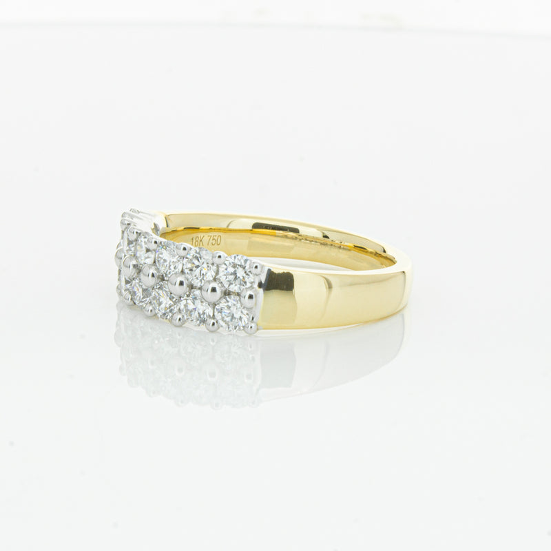 18ct Yellow Gold 1.00ct Diamond Apollo Ring-Ring-Walker & Hall