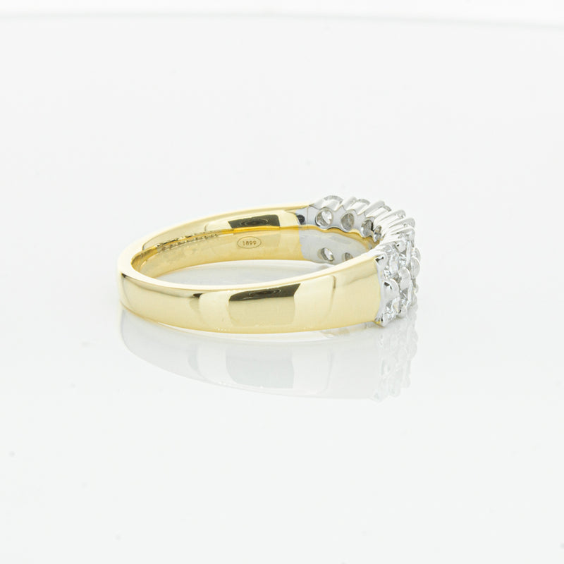 18ct Yellow Gold 1.00ct Diamond Apollo Ring-Ring-Walker & Hall