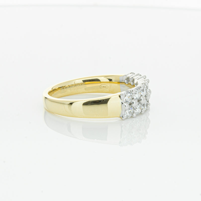 18ct Yellow Gold 1.00ct Diamond Apollo Ring-Ring-Walker & Hall