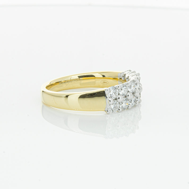 18ct Yellow Gold 1.00ct Diamond Apollo Ring-Ring-Walker & Hall
