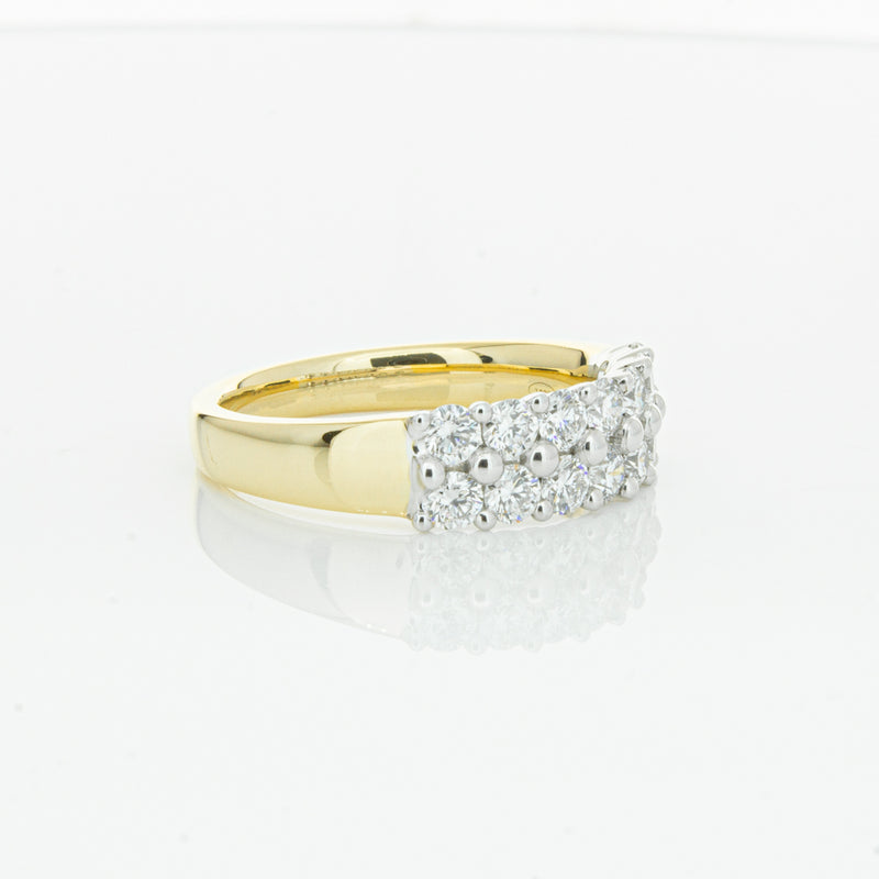 18ct Yellow Gold 1.00ct Diamond Apollo Ring-Ring-Walker & Hall