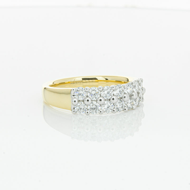 18ct Yellow Gold 1.00ct Diamond Apollo Ring-Ring-Walker & Hall