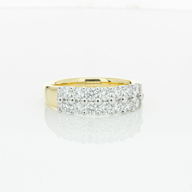 18ct Yellow Gold 1.00ct Diamond Apollo Ring-Ring-Walker & Hall